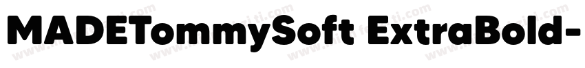 MADETommySoft ExtraBold字体转换